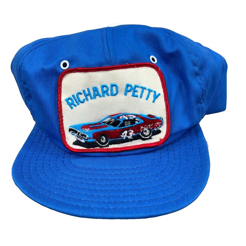 Vintage Richard Petty Trucker Hat Cap Made In USA 80s 90s Patch Racing Nascar